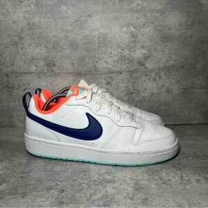 Nike Court Borough Low Sneakers BQ5448-112 Womens sz 7.5 - white/light blue